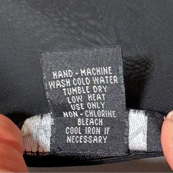 HALSTON Womens Small Black Sheer Mini Slip Dress Feminine Sexy WhimsyGoth Witchy - Picture 12 of 15